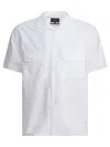 Beams Camp Collar Shirt Shirts White In White