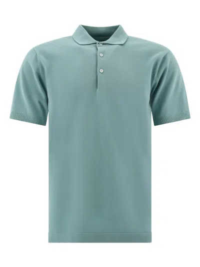 Beams Short-sleeve Polo Shirt In Blue