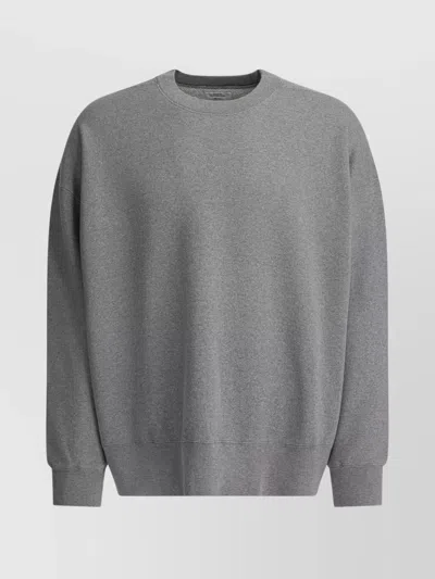 BEAMS SOFT KNITWEAR WITH RIBBED CUFFS AND HEM