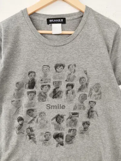 Pre-owned Beams T Shirt In Gray