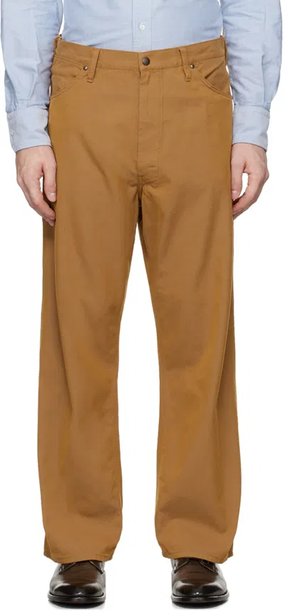 Beams Tan Painter Trousers In Khaki24