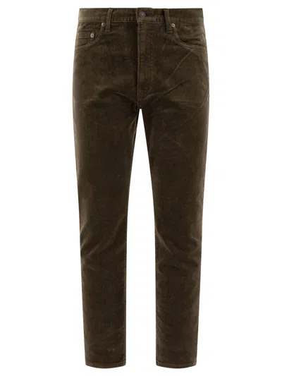 Beams Trousers Green In Brown