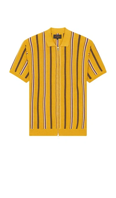 Beams Zip Knit Stripe