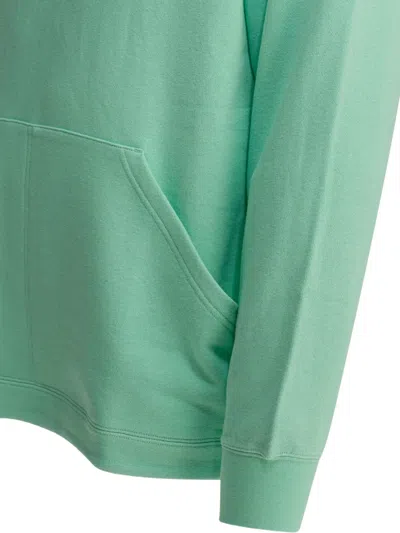 Beams Zip-up Hooded Sweatshirt In Green