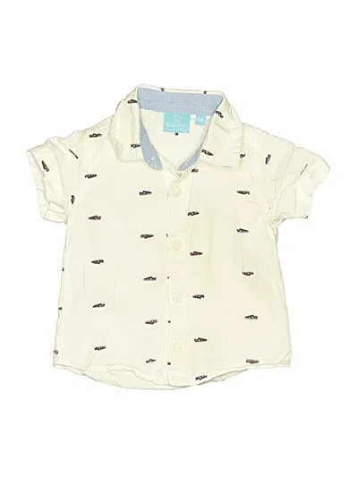 Pre-owned Bear Camp Babies' Short Sleeve Button Down Shirt In White