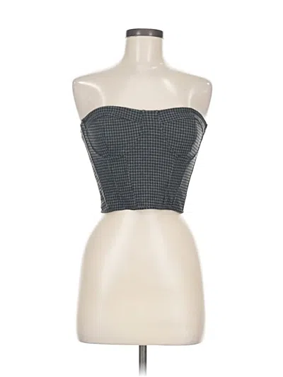 Pre-owned Bear Dance Tube Top Gray Strapless Neckline Tops