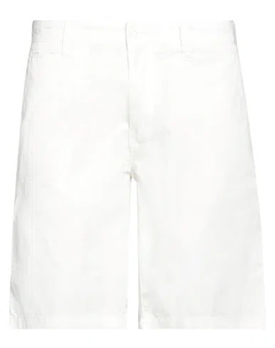 Bear Man Shorts & Bermuda Shorts White Size 34 Cotton
