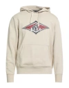 Bear Man Sweatshirt Beige Size Xl Cotton In Neutral