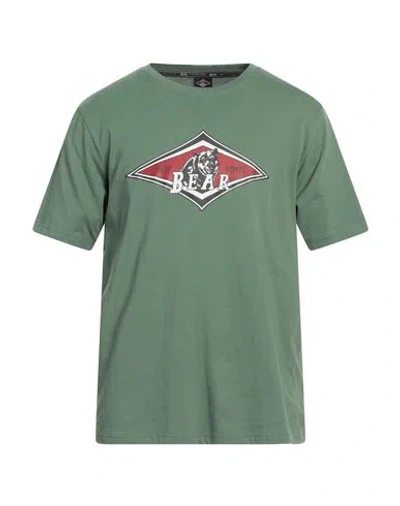 Bear Man T-shirt Green Size Xxl Cotton