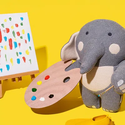 Bearaby Bearabuddy Weighted Stuffed Animal, Elli Elephant