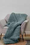 Bearaby Cotton Knitted Weighted Blanket In Blue Spruce At Urban Outfitters