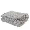 Bearaby Cotton Napper Knitted Weighted Blanket, 20lbs In Moonstone Grey