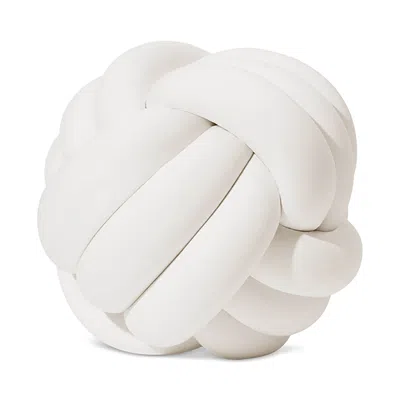 Bearaby Hugget Weighted Knot Pillow, Large 3 Lb In White