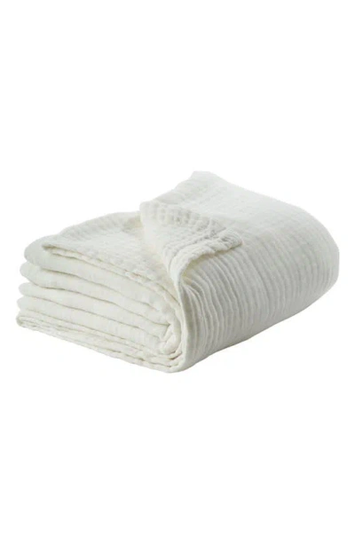 Bearaby Muslin Cocoon Throw Blanket In White