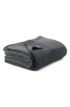 Bearaby Organic Cotton Muslin Cocoon Throw Blanket In Asteroid Grey