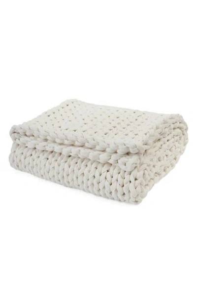 Bearaby Organic Cotton Weighted Blanket In White