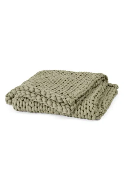 Bearaby Tencel™ & Cotton Weighted Blanket In Green
