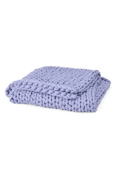 Bearaby Tencel™ & Cotton Weighted Blanket In Purple
