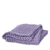 Bearaby Tree Napper Cooling Weighted Blanket, Large 20 Lbs. In Purple