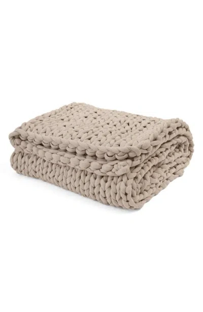 Bearaby Weighted Blanket In Brown