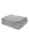Bearaby Weighted Knit Blanket In Moonstone Grey