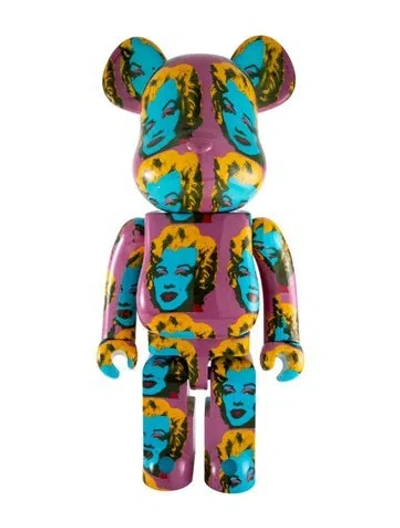 Pre-owned Bearbrick Andy Warhol Marilyn Monroe #2 1000% Figure In Pink