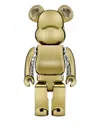 Bearbrick Audio Chrome Gold Edition Metallic Ear Speaker In Gold