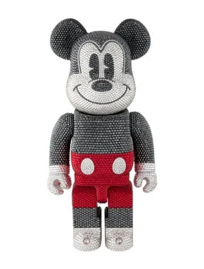 Pre-owned Bearbrick Crystal Decorate Mickey Mouse 400% In Black