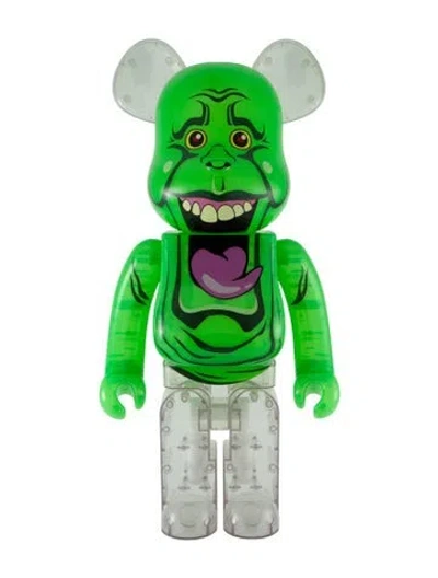 Pre-owned Bearbrick Ghostbusters Slimer 1000% Figure In Green