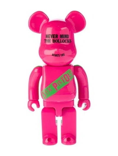Pre-owned Bearbrick Sex Pistols 400% Figurine In Pink