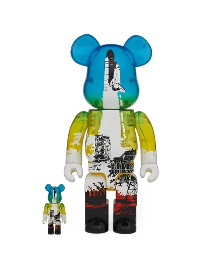Bearbrick Space Shuttle Launch 100% And 400% Figurines Set In Multi