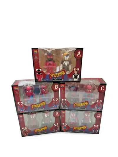 Bearbrick Spider-man Figures (set Of Five) In Multi
