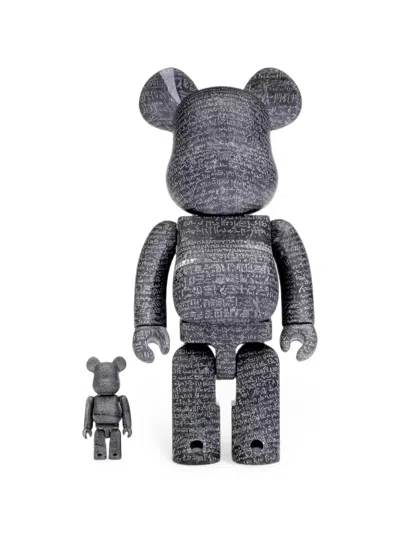 Bearbrick The Rosetta Stone 100% & 400% Figure (set Of Two) In Gray