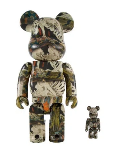 Pre-owned Bearbrick Utagawa Kuniyoshi 'the Haunted Old Palace At Soma' 100% & 400% Figure Set In Multicolor