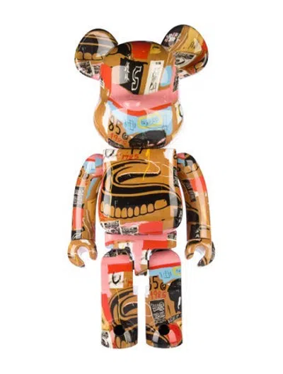 Pre-owned Bearbrick X Andy Warhol & Jean-michel Basquiat #2 1000% In Brown