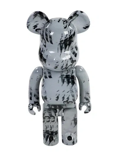 Pre-owned Bearbrick X Andy Warhol's Elvis Presley 1000% Figure In Gray