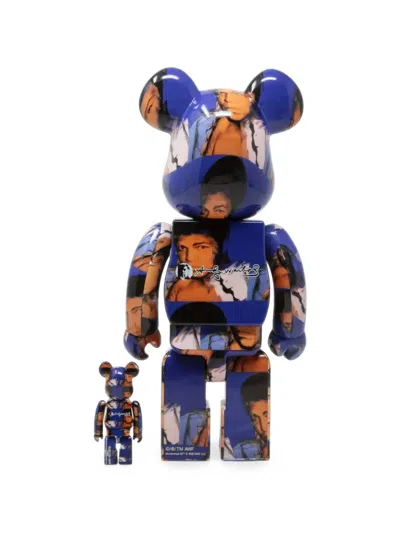 Bearbrick X Andy Warhol X Muhammad Ali  Set In Blue