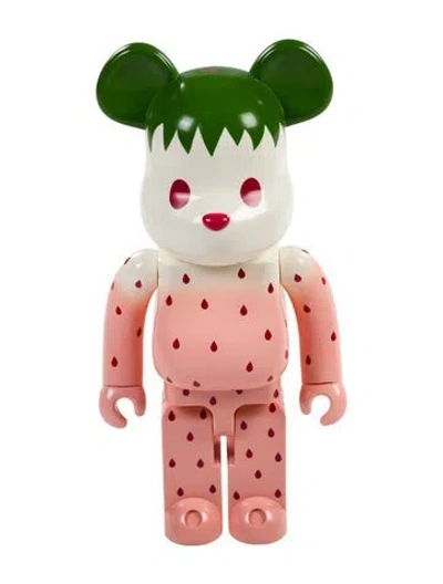 Pre-owned Bearbrick X Clot Summer Fruits Snow Strawberry 1000% Figure In Pink