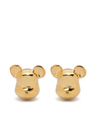 Bearbrick X Dix Be@rbrick Earrings In Gold