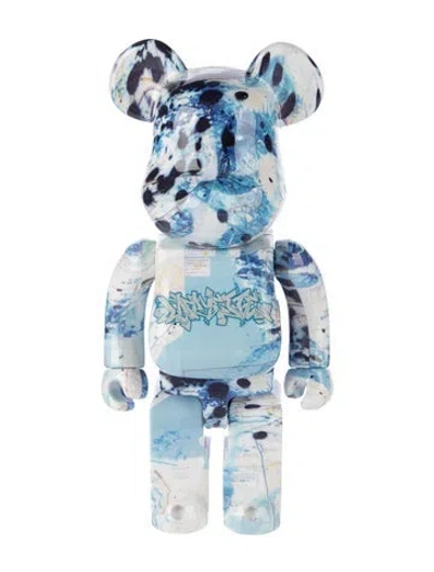 Pre-owned Bearbrick X Lfyt X Stash 400% Figurine In Blue