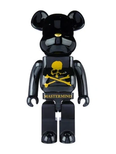 Pre-owned Bearbrick X Mastermind World 1000% Figurine In Multi