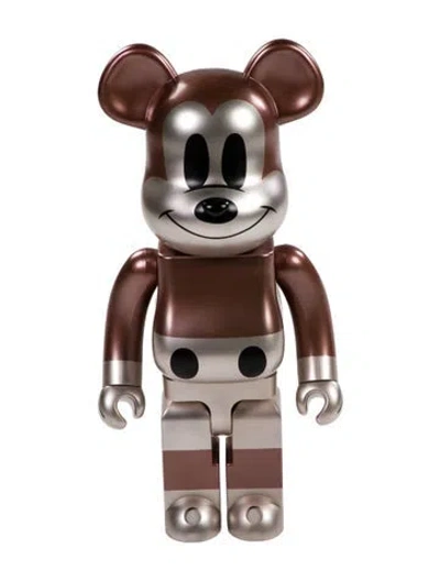 Pre-owned Bearbrick X Undefeated Mickey Mouse 1000% Figure In Neutral