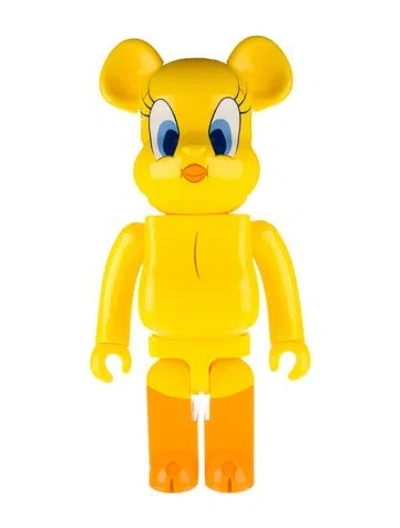 Pre-owned Bearbrick X Warner Bros Looney Tunes Tweety Bird 1000% Figure In Yellow