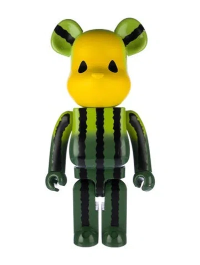 Pre-owned Bearbrick Yellow Water Melon 1000% In Green