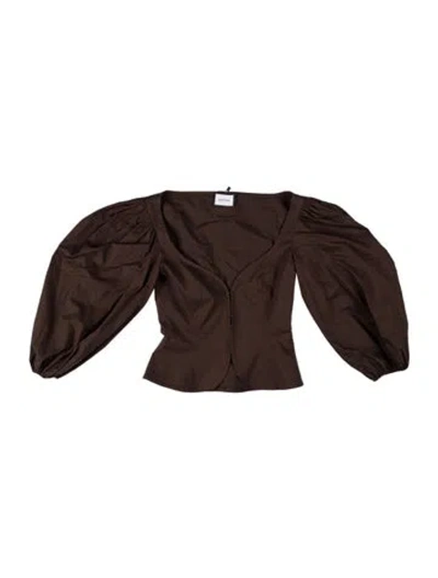 Pre-owned Beare Park Crew Neck Long Sleeve Top W/ Tags In Brown