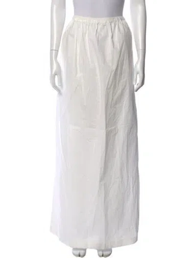 Pre-owned Beare Park Long Skirt In White