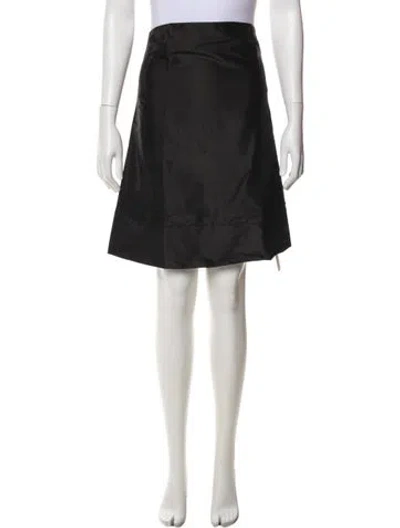 Pre-owned Beare Park Silk Knee-length Skirt W/ Tags In Black