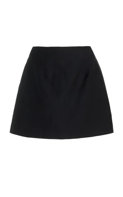Beare Park The Alexander Wool Mini Skirt In Black