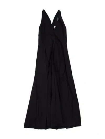 Pre-owned Beare Park V-neck Long Dress W/ Tags In Black