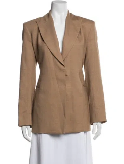 Pre-owned Beare Park Wool Blazer W/ Tags In Neutral